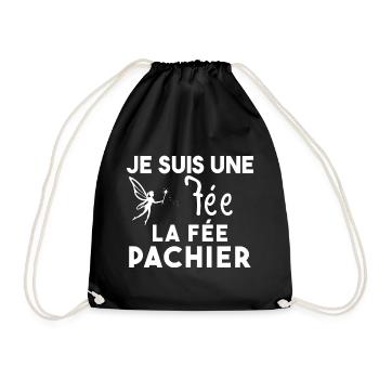 Je suis une fée la fée pachier Cadeau Humoristique - Sac de sport léger - noir - Devant