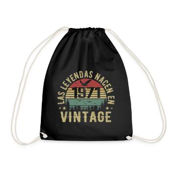Naissance des légendes 1971 Cadeau d’anniversaire 1971 - Sac de sport léger - noir - Devant
