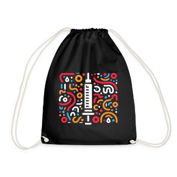 Gift for diabetics - Drawstring Bag - black - Front
