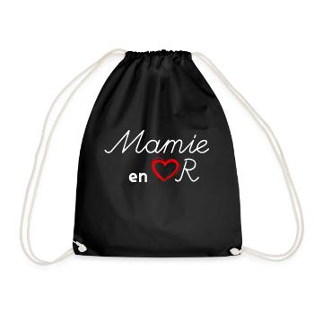 Mamie en or Cadeau Grand-Mère Super Gentille - Sac de sport léger - noir - Devant