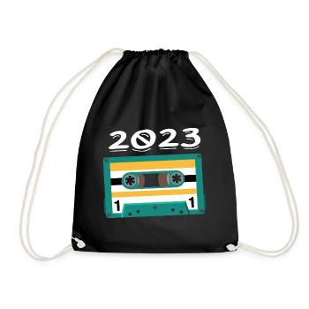 Cassette 2023 Vintage Anniversaire 2023 - Sac de sport léger - noir - Devant