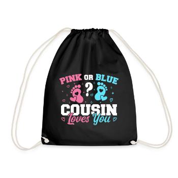 Pink Or Blue Cousin Loves You - Cousin - Sac de sport léger - noir - Devant