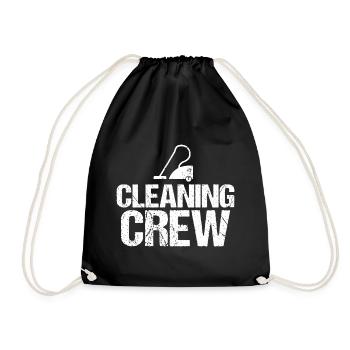 Cleaning Cleaning Cleaning Crew Crew Team Staff - Drawstring Bag - black - Front