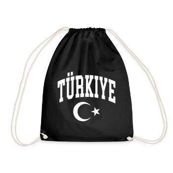 Turkey - Drawstring Bag - black - Front