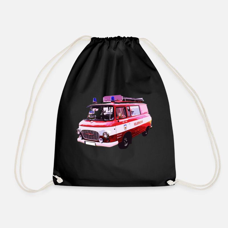 Barkas B1000 Feuerwehr - Turnbeutel - Schwarz