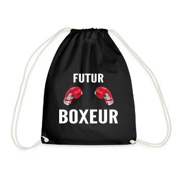 Zukunft Boxer - Turnbeutel - Schwarz - Vorne