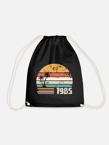 1985 Geburtstagsgeschenk - Made in 1985 Retro 1985 - Turnbeutel - Schwarz