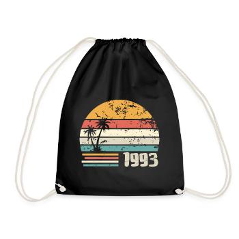 1993 Cadeau Anniversaire - Made in 1993 Rétro 1993 - Sac de sport léger - noir - Devant
