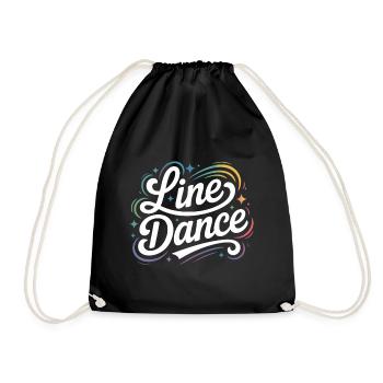 La danse en ligne : mon hobby - ma passion - mon truc - Sac de sport léger - noir - Devant
