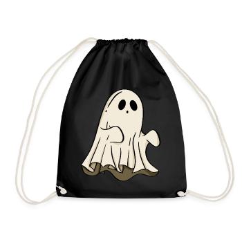 Halloween fantôme - Sac de sport léger - noir - Devant