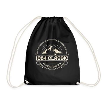 1984 BC Classic finest brand - 1984 Cadeau d’anniversaire - Sac de sport léger - noir - Devant