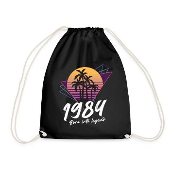 1984 SW né dans la légende - 1984 Cadeau d’anniversaire - Sac de sport léger - noir - Devant