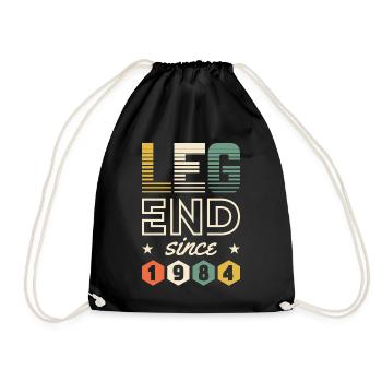 Légende depuis 1984 - 1984 Cadeau d’anniversaire - Sac de sport léger - noir - Devant