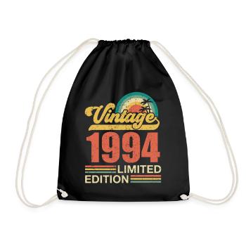 Millésime 1994 édition limitée - 1994 Cadeau d’anniversaire - Sac de sport léger - noir - Devant