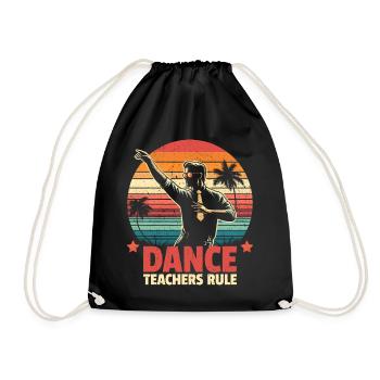 Règle des professeurs de danse - cadeau pour professeur de danse - Sac de sport léger - noir - Devant