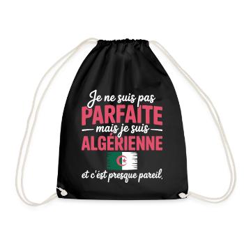 Je ne suis pas parfaite mais je suis Algerienne - Sac de sport léger - noir - Devant
