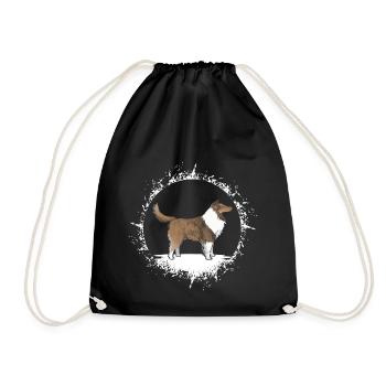 Langhaar Collie Rough Sheltie Shetland Sheepdog - Turnbeutel - Schwarz - Vorne