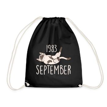 Legend September 1983 Anniversary Gift 1983 - Drawstring Bag - black - Front