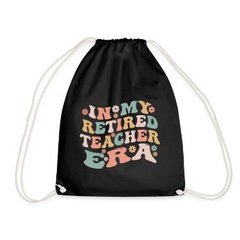 In My Retired Teacher Era Funny Groovy Retirement - Sac de sport léger - noir - Devant