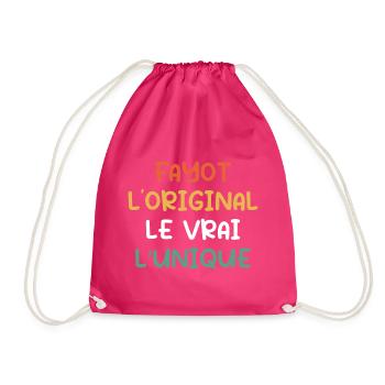Fayot, L'original, Le Vrai, L'unique - Sac de sport léger - fuchsia - Devant