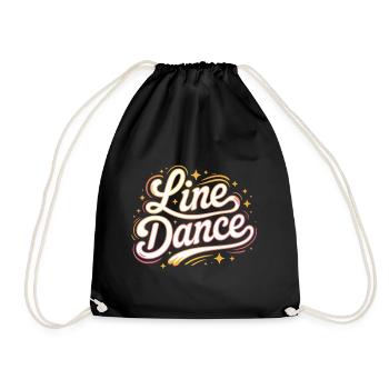 La danse en ligne : mon hobby - ma passion - mon truc - Sac de sport léger - noir - Devant