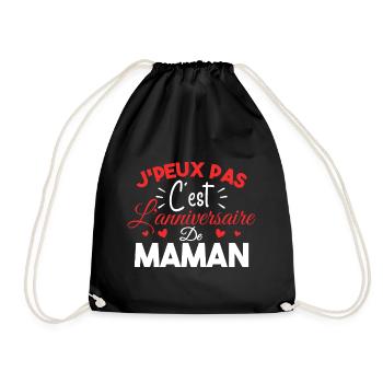 Joyeux Anniversaire Maman Cadeau D'anniversaire - Sac de sport léger - noir - Devant