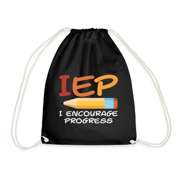 IEP SPED Teacher Art | Special Education Teacher - Sac de sport léger - noir - Devant