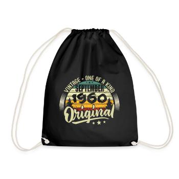 Septembre 1960 Anniversaire 1960 Septembre 1960 - Sac de sport léger - noir - Devant