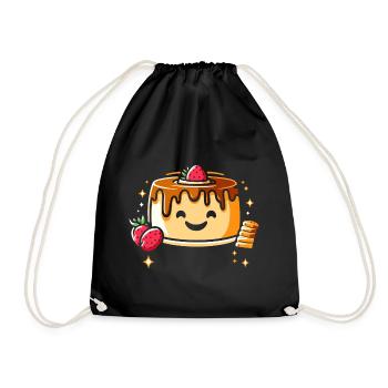 Delicious dessert design for connoisseurs - Drawstring Bag - black - Front