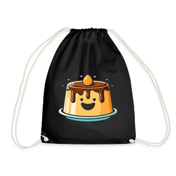 Delicious dessert design for connoisseurs - Drawstring Bag - black - Front