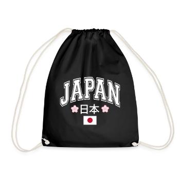Japan - Drawstring Bag - black - Front