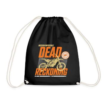 Mission Impossible Dead Reckoning Motorcycle - Drawstring Bag - black - Front