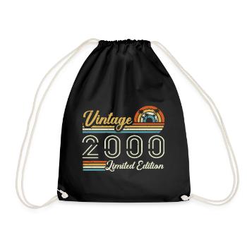 Anniversaire 25 Ans | Millésime 2000 Cadeau 2000 - Sac de sport léger - noir - Devant
