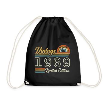 56 Year Anniversary | Vintage 1969 Gift 1969 - Drawstring Bag - black - Front