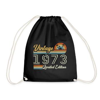 Anniversaire 52 Ans | Millésime 1973 Cadeau 1973 - Sac de sport léger - noir - Devant