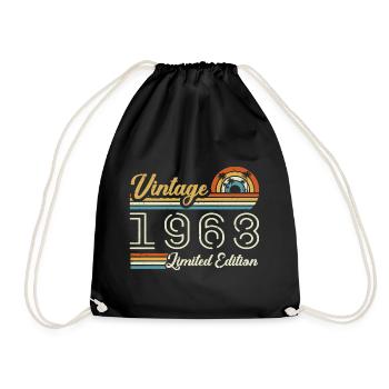 Anniversaire 57 Ans | Millésime 1968 Cadeau 1968 - Sac de sport léger - noir - Devant
