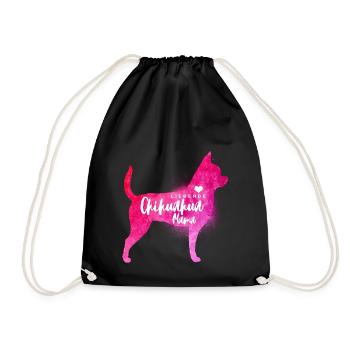 Liebende Chihuahua Mama - Turnbeutel - Schwarz - Vorne