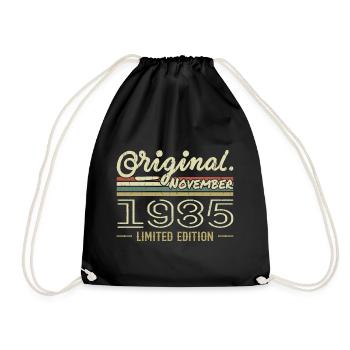 Novembre 1985 - Cadeau Anniversaire Novembre 1985 - Sac de sport léger - noir - Devant