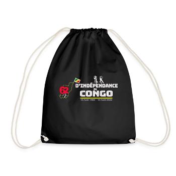 independance du congo 2022 - Sac de sport léger - noir - Devant