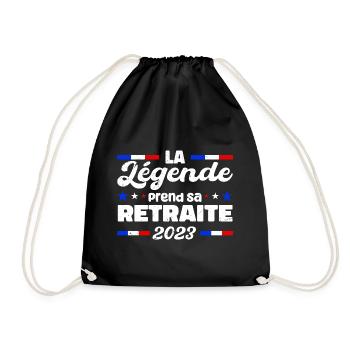 La Légende prend sa retraite 2023 - Sac de sport léger - noir - Devant