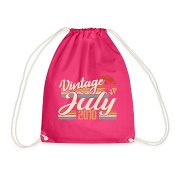 Juillet 2010 Cadeau, 14e Anniversaire Juillet 2010 - Sac de sport léger - fuchsia - Devant