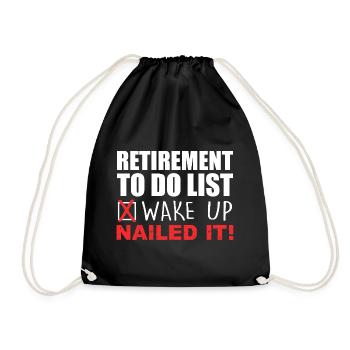 Retirement Design For Men Women Retired People - Sac de sport léger - noir - Devant