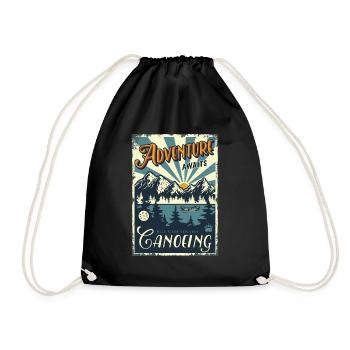 kanu kajak canoe canoeing - Sac de sport léger - noir - Devant