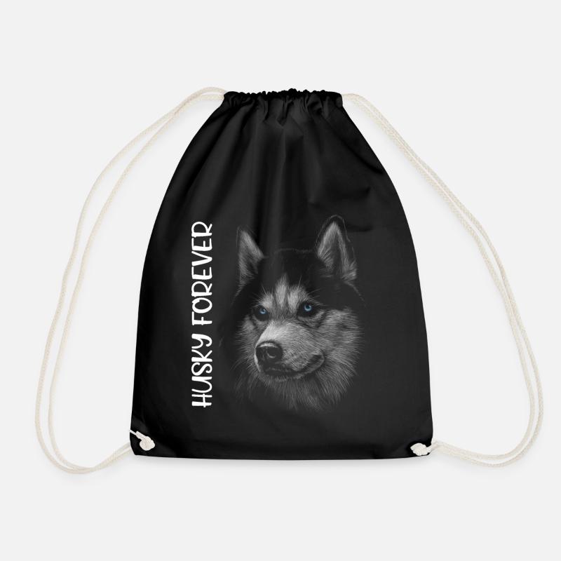 HUSKY FÜR IMMER - Turnbeutel - Schwarz
