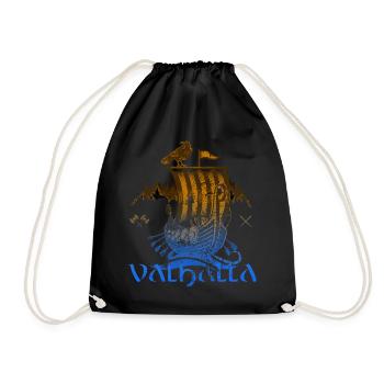 Valhalla Viking Vikings Bjoern Iron Side - Drawstring Bag - black - Front