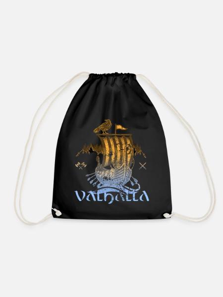 Valhalla Viking Vikings Bjoern Eisenseite - Turnbeutel - Schwarz