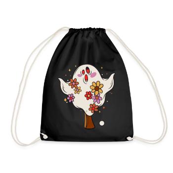 Table Tennis Halloween Spirit Halloween Disguise - Drawstring Bag - black - Front