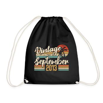 Septembre 2013 Cadeau Anniversaire September 2013 - Sac de sport léger - noir - Devant