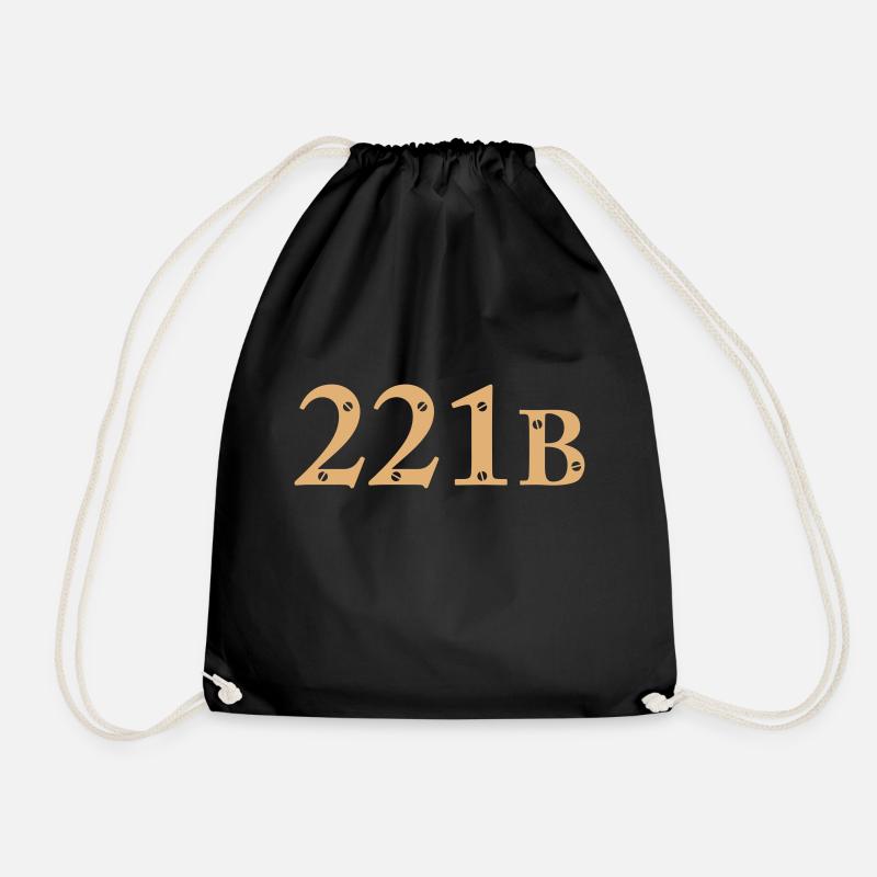 Sherlock Holmes - 221B - Turnbeutel - Schwarz