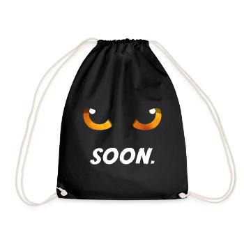 Cat Eyes Orange Soon - Drawstring Bag - black - Front